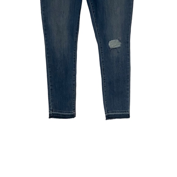 Levi’s 711 Skinny Ankle Raw Hem Denim Jeans Blue - Picture 3 of 16